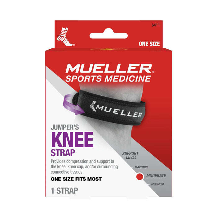 Mueller Jumper's Knee Strap, Unisex, One Size Fits Most, Black by Pasteur Pharmacy