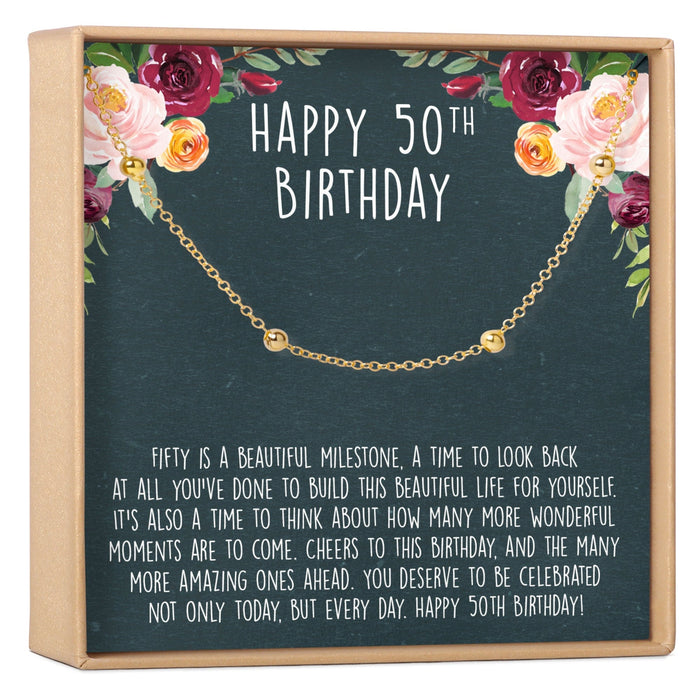 50th Birthday Dot Bracelet by Dear Ava