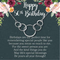 50th Birthday Necklace by Dear Ava