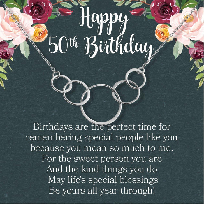 50th Birthday Necklace by Dear Ava
