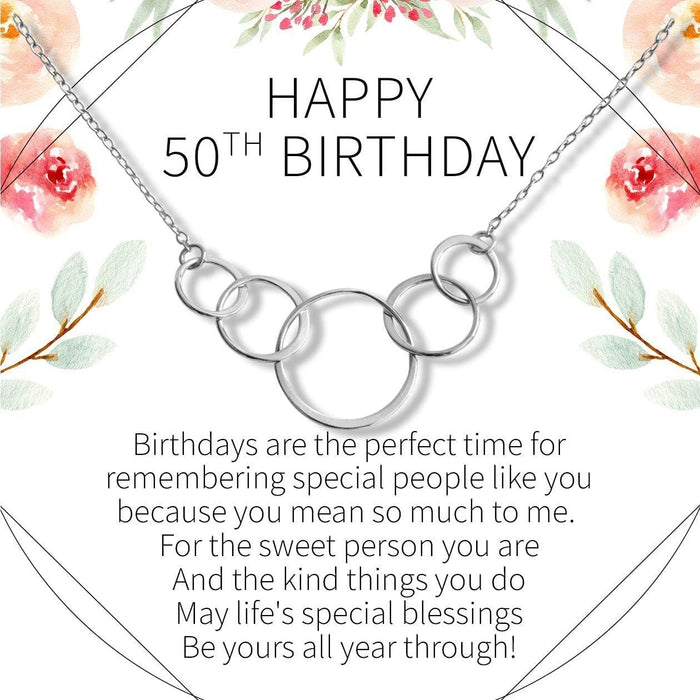 50th Birthday Necklace by Dear Ava