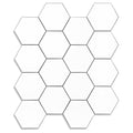 Yipscazo Hexagon Peel Stick Backsplash Tile SPC Faux Marble Pure White 1 Sheet by Deal US