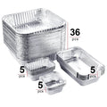 51-Packs: IMAGE 4 Size Aluminum Loaf Pans Disposable Premium Heavy-Duty Tin Foil by DailySale