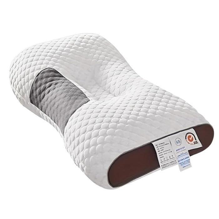 PainEase Neck Shoulder Massage Pillow Ergonomic Support White 19x29 Inch 1pc by Deal US
