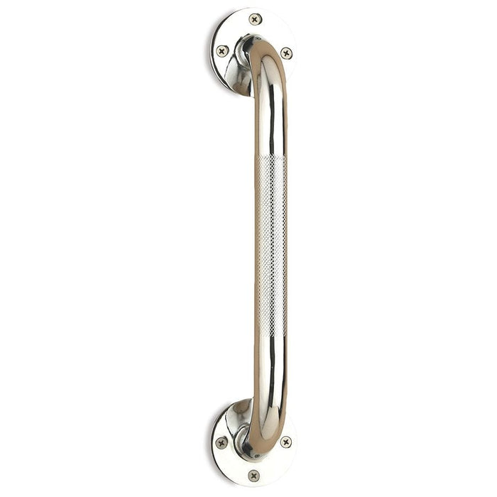 Nova Wall Grab Bar Chrome With Knurled Handle 12 Inch by Pasteur Pharmacy