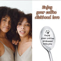 MXXGMYJ Funny Coffee Spoon I Love You Gift Silver for Men Couples Xmas by Deal US