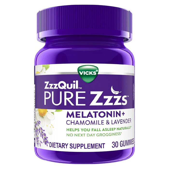 Vicks Pure Zzzs Nightly Sleep – Melatonin & Botanical Blend Gummies by Pasteur Pharmacy