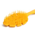 CANDYBRUSH Hair Brush Vented Leaf Form Soft TPEE Mango Scented Orange Large by Deal US