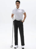 Fliwos Mens Stretch Dress Pants Flat Front Blue Size 29W x 31L by Deal US