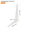uxcell Floating Shelf Bracket 8x6in Iron L Bracket White 10 Pack by Deal US