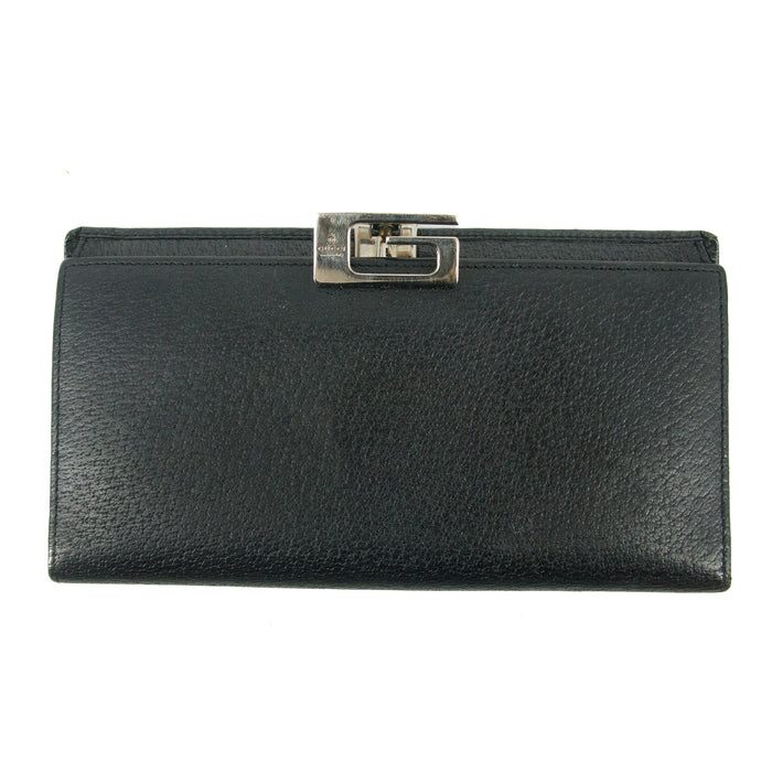 Gucci Black Leather Long Wallet #5150 by Bolt Boutique