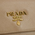Prada Saffiano Leather Beige Long Wallet #5151 by Bolt Boutique