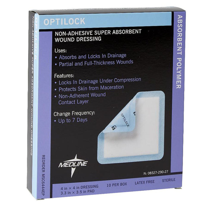 Medline OptiLock Non-Adhesive Dressings 4x4 by Pasteur Pharmacy