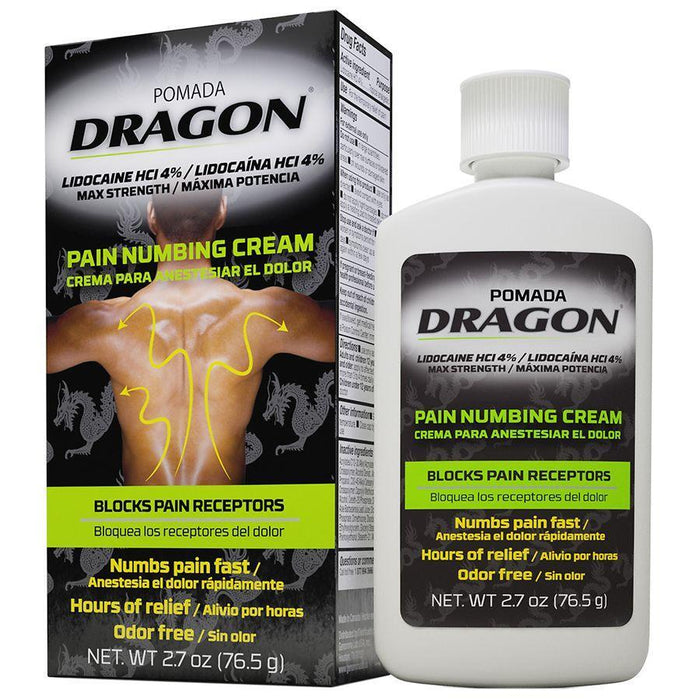 Pomada Dragon Pain Numbing Cream, Max Strength by Pasteur Pharmacy