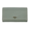 Prada Grey Nylon Triangular Logo Long Wallet #5162