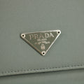 Prada Grey Nylon Triangular Logo Long Wallet #5162 by Bolt Boutique