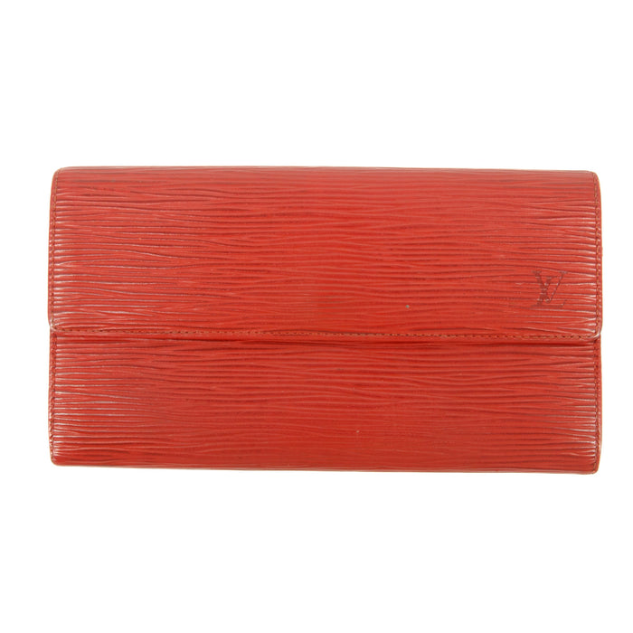 Louis Vuitton Red Epi Leather Long Wallet #5164 by Bolt Boutique