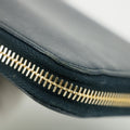 Prada Saffiano Leather Dark Blue Zip Around Wallet #5165 by Bolt Boutique
