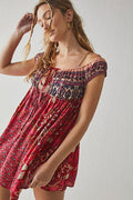 Free People Bali Mariposa Dress, Strawberry Combo, Medium by Vanessa Jane