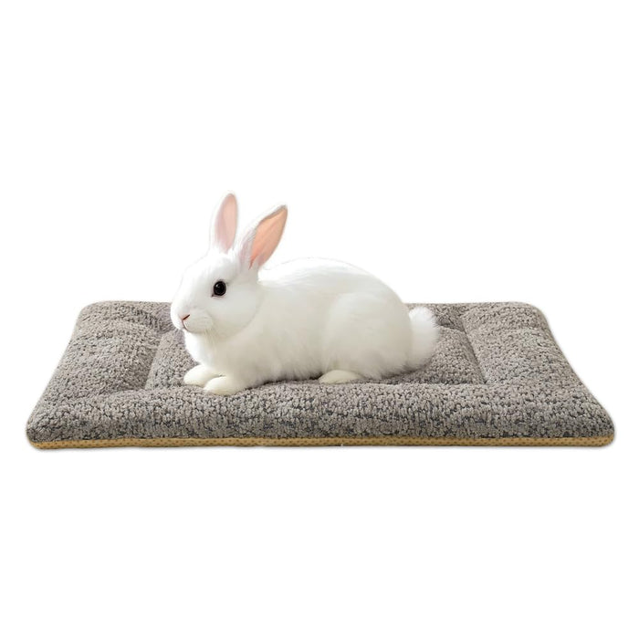 SOMAHE 3D Snow Fleece Small Animal Bed Grey 10x13.7x1 Inch by Deal US