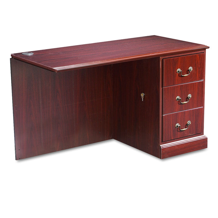 HON 94000 Series "L" Workstation Right Return, 48w x 24d x 29.5h, Mahogany
