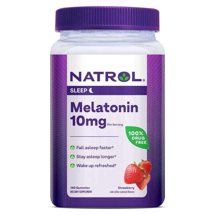 Natrol® Melatonin Gummies – 10 mg (Strawberry Flavor) by Pasteur Pharmacy