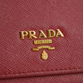 Prada Saffiano Leather Pink Compact Wallet #5174 by Bolt Boutique