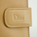 Christan Dior Biege Leather Compact Wallet #5177 by Bolt Boutique