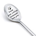 MXXGMYJ Funny Coffee Spoon I Love You Gift Silver for Men Couples Xmas by Deal US