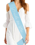 Vonlynfay Bride To Be Sash Blue White Wedding Letter Print Accessory by Deal US