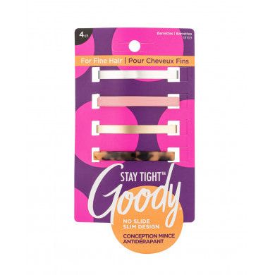 Goody Stay Tight Low Profile Barrettes For Fine Hair by Pasteur Pharmacy