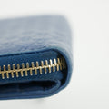Gucci Micro Guccissima Blue Zip Around Compact Wallet #5188 by Bolt Boutique