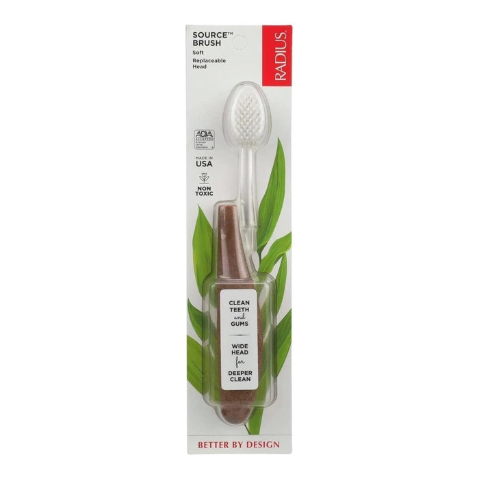 Radius Source Floss Brush Super Soft Replaceable Head Toothbrush (Assorted Colors) by Pasteur Pharmacy