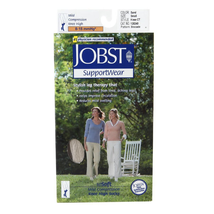 Jobst SupportWear SoSoft Mild Compression Socks Knee High 8-15mmHg Sand Small 1 Pr by Pasteur Pharmacy