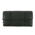 Bottega Veneta Intrecciato Black Bifold Long Wallet #5197 by Bolt Boutique