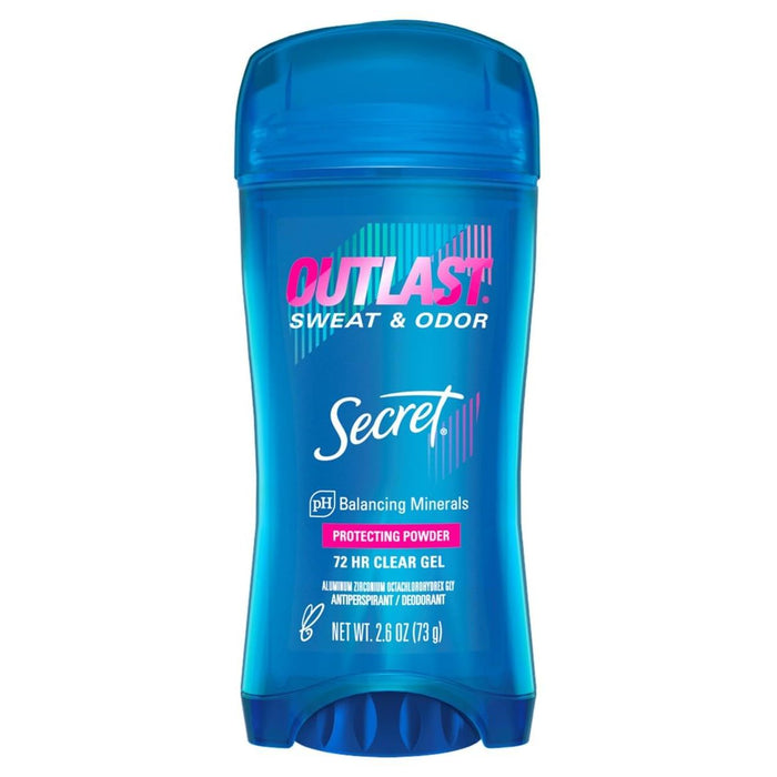 Secret Outlast Women's Antiperspirant Deodorant, Clear Gel, Protecting Powder, 2.6 oz by Pasteur Pharmacy