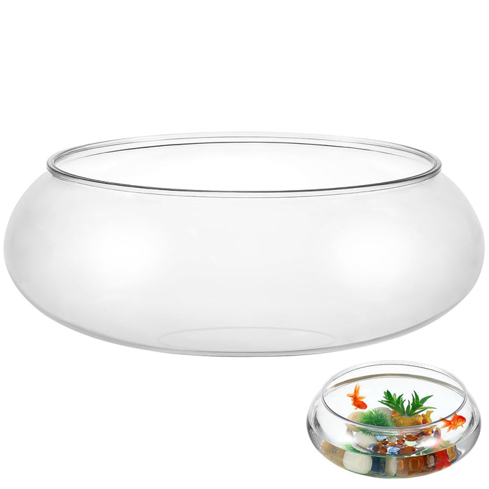 BESPORTBLE Transparent Desktop Aquarium Tank 9.52x9.52x3.93in 2800ml Plastic by Deal US
