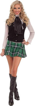 J.Templeton Women’s Plaid Schoolgirl Pleated Ruffle Skirt, Size M/L by Vanessa Jane
