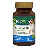 PetNC Natural Care Pet-Vite Dogs Chewables Savory Flavor 75 Chews by Pasteur Pharmacy