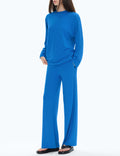 C202 Women's Two Piece Tracksuit Sweatsuit Neon Blue Rayon Blend Size S by Deal US