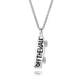 Skateboard Necklace for Men Women Trendy Personalized 3D Stainless Steel Charm P