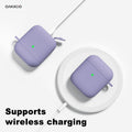 Airpods Case Cover, Silicone Airpods 2Nd Generation Case Cute Soft Tpu Rubber Ge