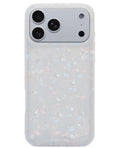 17 Pro Case 6.3 Inch,Sparkle Opal Glitter Translucent Clear Soft Tpu Slim Fit Pr