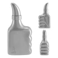DAOYIDANYI 6oz Stainless Steel Hip Flask Whiskey Thumbs-up Silver by Deal US