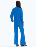 C202 Women's Two Piece Tracksuit Sweatsuit Neon Blue Rayon Blend Size S by Deal US