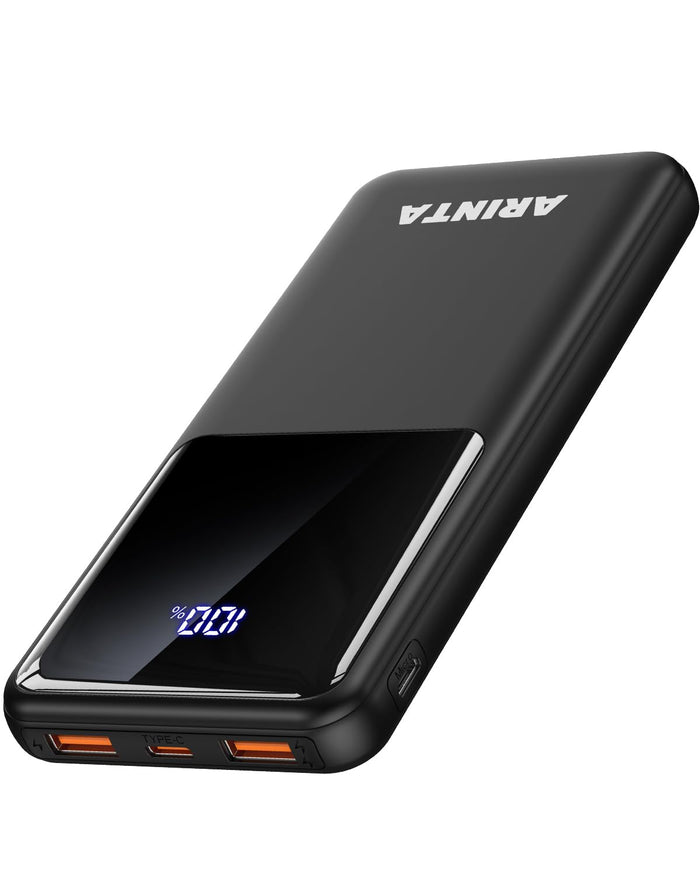 Bank Portable Charger 10000Mah Pd 22.5W Battery Pack, Led Display & Usb-C In/Out