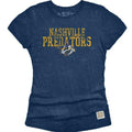 Nashville Predators Youth Girls Tri-Blend Tee, Large, Navy by Vanessa Jane