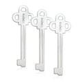 UDQYQ Stainless Steel Tube Squeezer Key 3 Pieces Silver Metal Dispenser by Deal US