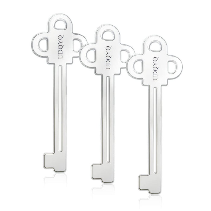 UDQYQ Stainless Steel Tube Squeezer Key 3 Pieces Silver Metal Dispenser by Deal US
