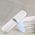 VOCOSTE Toothbrush Travel Case Plastic White 7.87x2.17 Inches by Deal US